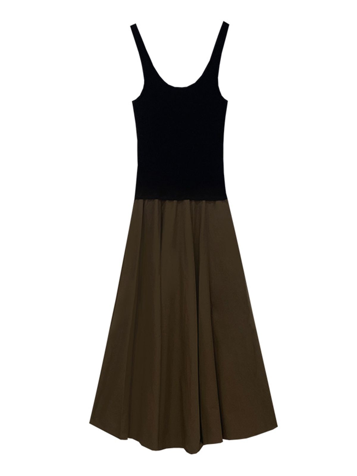 므아므(MMAM) Logo sleeveless layered dress