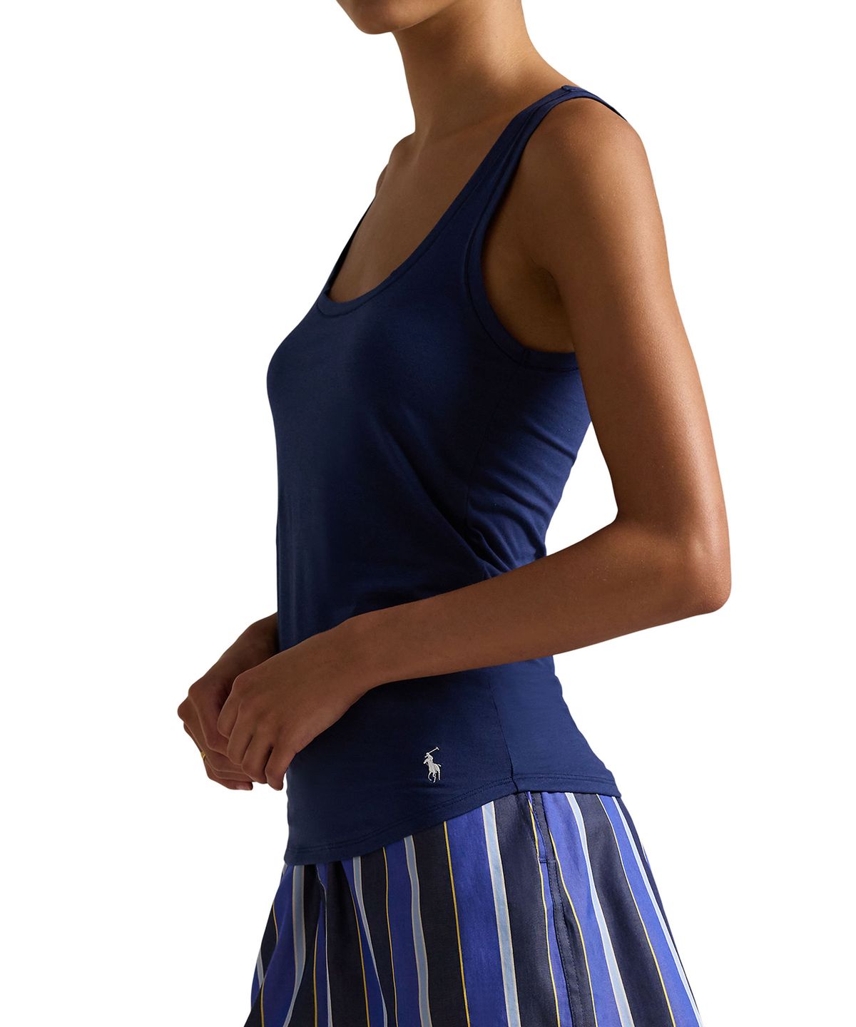 폴로 랄프로렌 이너웨어(POLO RALPH LAUREN INNERWEAR) 여성 클럽 코튼 탱크탑 네이비 4P0488