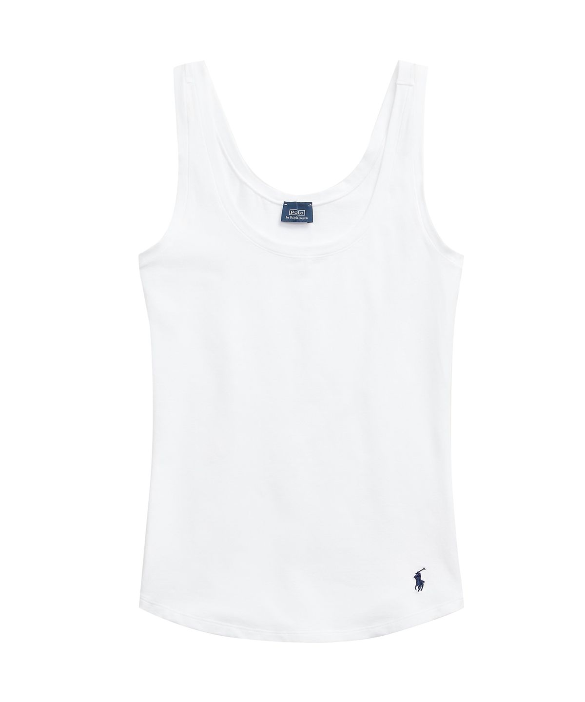 폴로 랄프로렌 이너웨어(POLO RALPH LAUREN INNERWEAR) 여성 클럽 코튼 탱크탑 화이트 4P0488