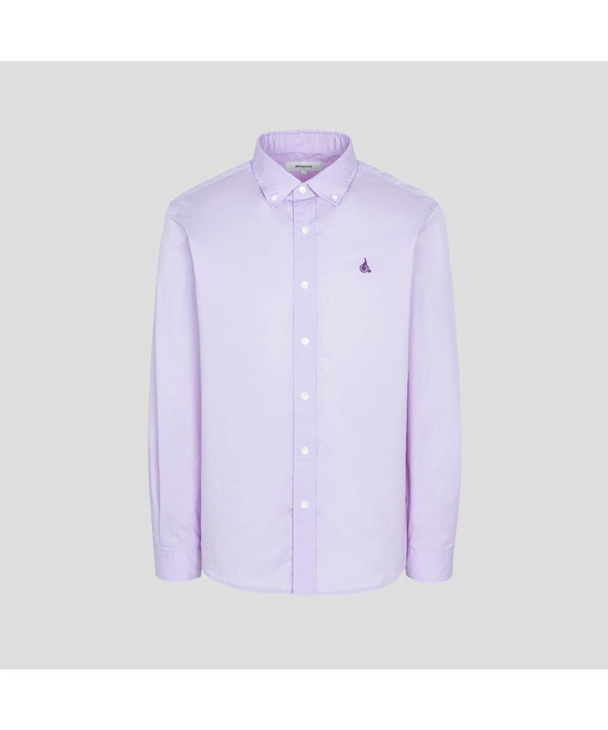 빈폴 멘(BEANPOLE MEN) 남녀공용 플레인 솔리드 셔츠  라이트 퍼플