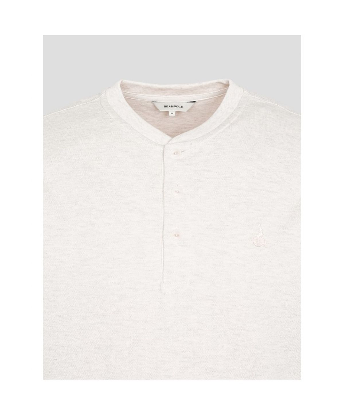 빈폴 멘(BEANPOLE MEN) 피케 헨리넥 긴소매 티셔츠  아이보리