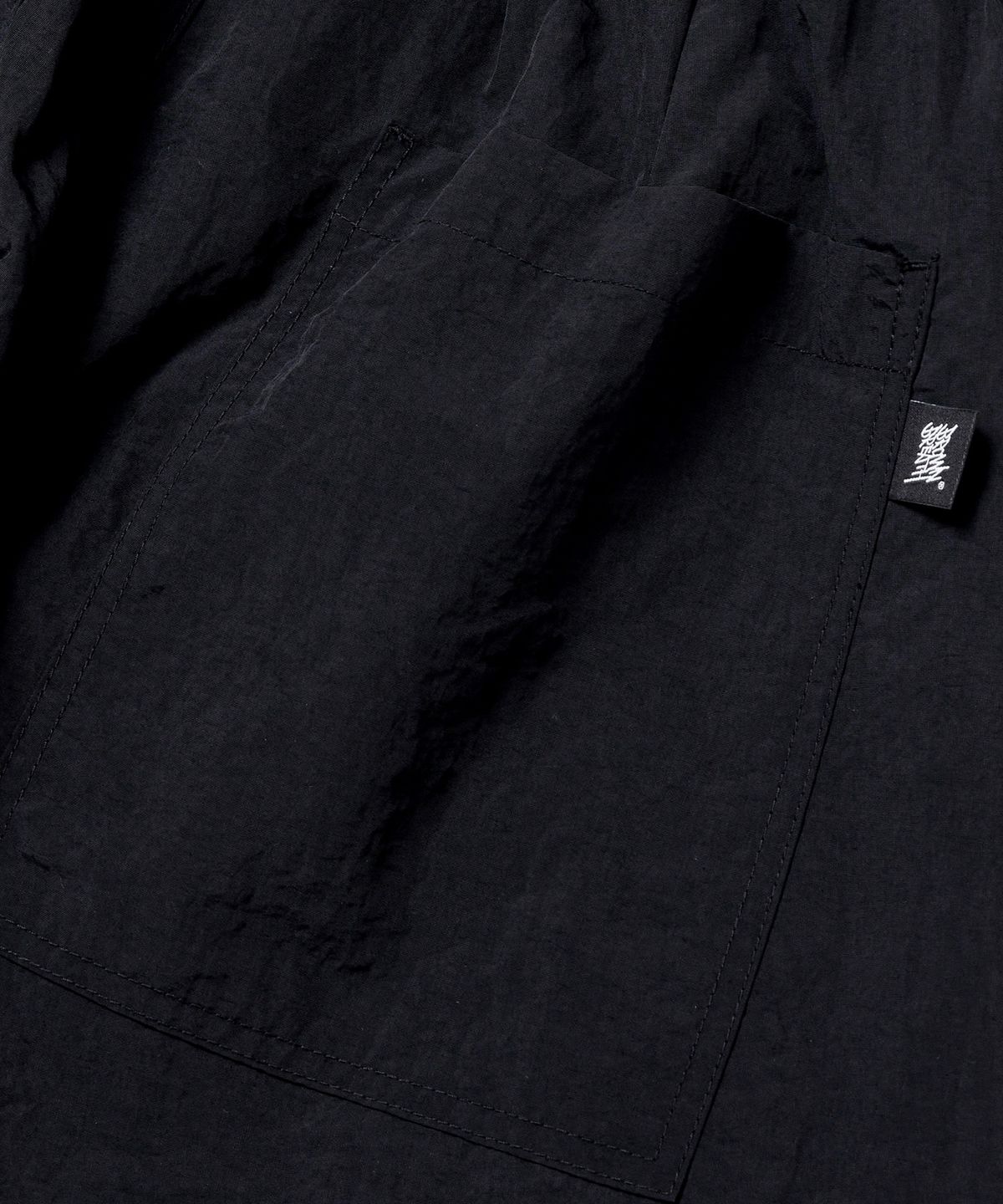 브라운브레스(BROWNBREATH) NYLON BANDING PANTS - BLACK