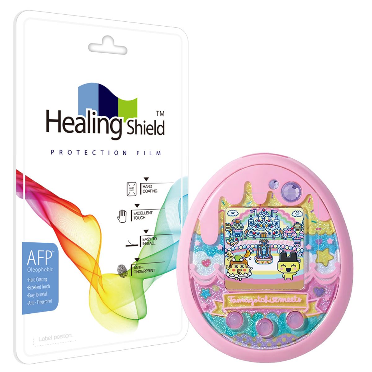 힐링쉴드(HEALINGSHIELD) [호환] 힐링쉴드 다마고치 미츠 올레포빅 액정보호필름 2매