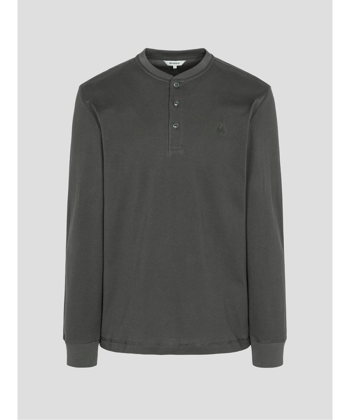 빈폴 멘(BEANPOLE MEN) 피케 헨리넥 긴소매 티셔츠  카키