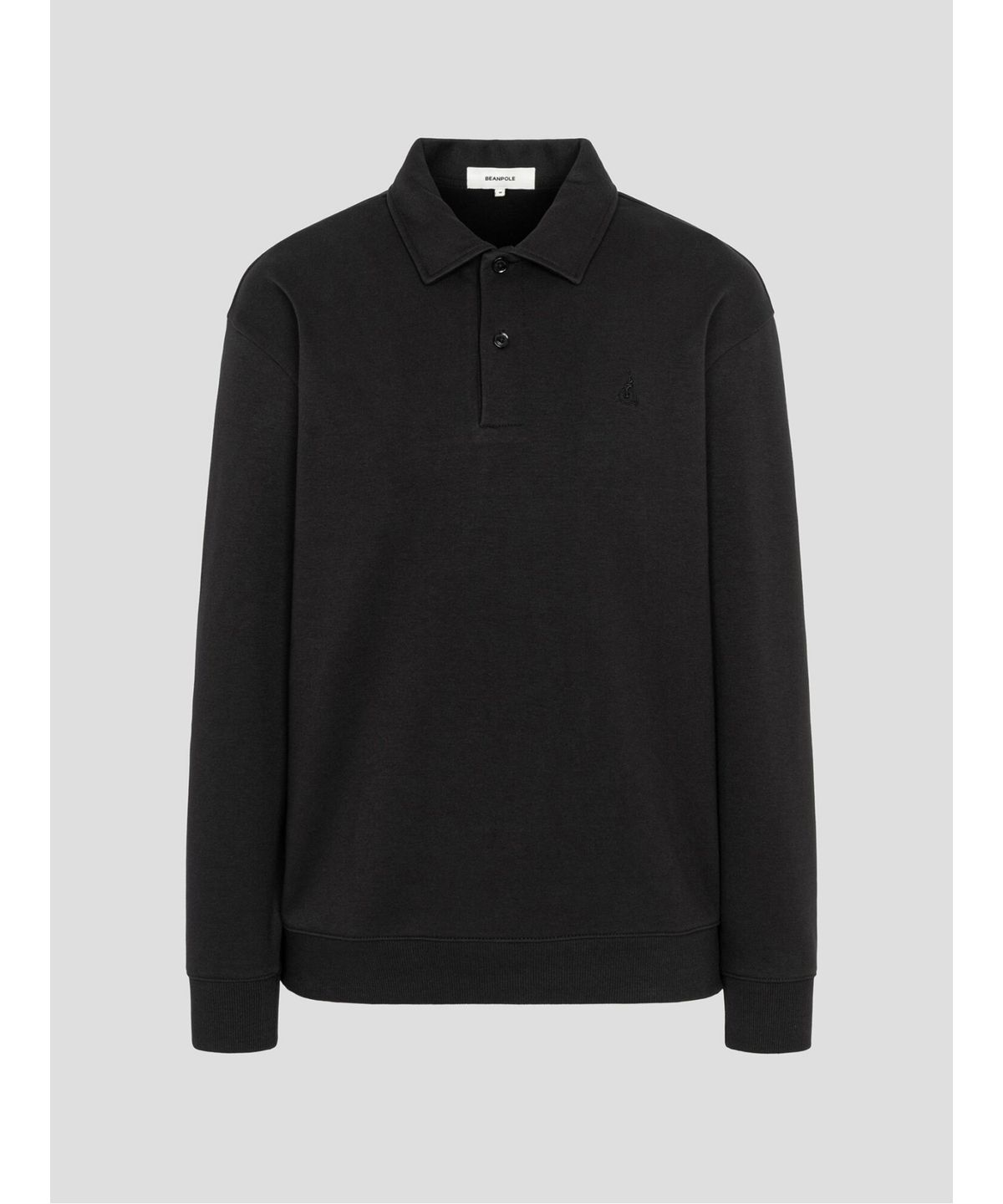 빈폴 멘(BEANPOLE MEN) 더블니트 칼라넥 스웨트 셔츠  블랙