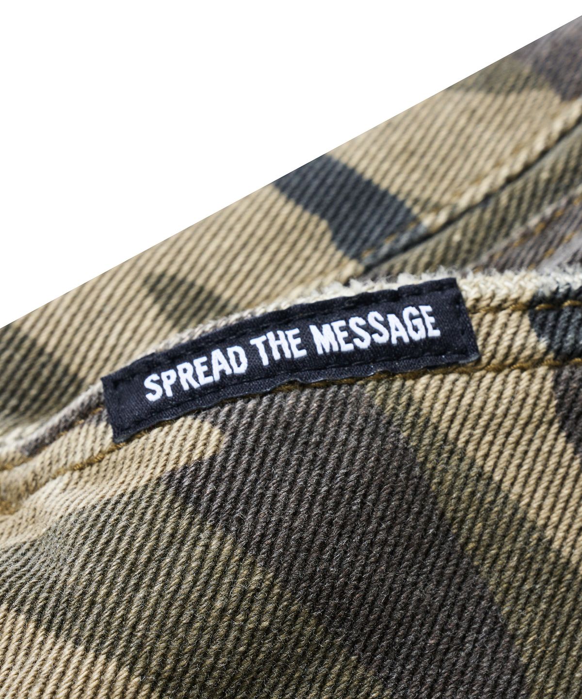 브라운브레스(BROWNBREATH) DESTROYED CAMO DOUBLE KNEE PANTS - KHAKI