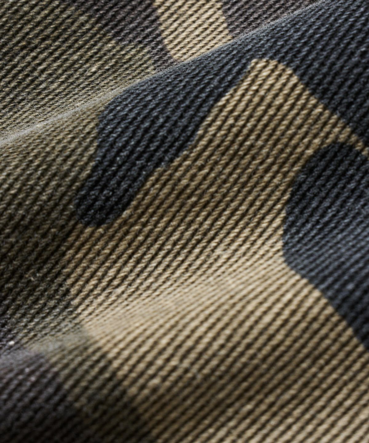 브라운브레스(BROWNBREATH) DESTROYED CAMO DOUBLE KNEE PANTS - KHAKI