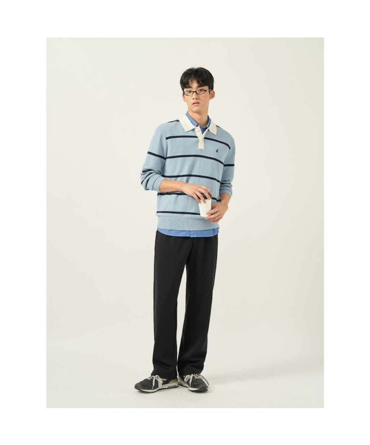 빈폴 멘(BEANPOLE MEN) 컴포트핏 스웨트 팬츠  블랙