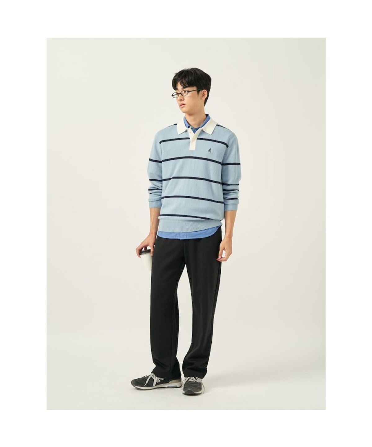 빈폴 멘(BEANPOLE MEN) 컴포트핏 스웨트 팬츠  블랙