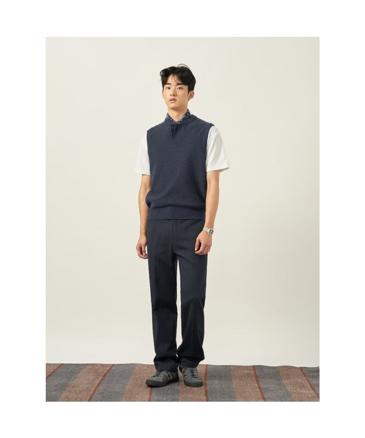 빈폴 멘(BEANPOLE MEN) 울 혼방 컴포트핏 슬랙스  애쉬