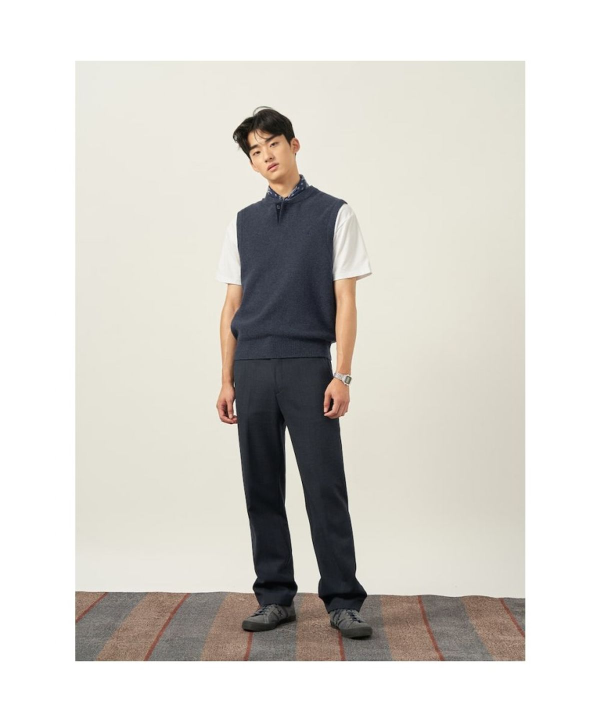 빈폴 멘(BEANPOLE MEN) 울 혼방 컴포트핏 슬랙스  애쉬