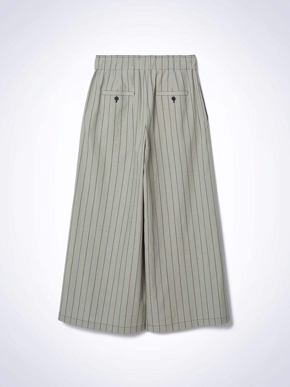하우스공칠이씨(HAUS072C) GRAIN STRIPE WIDE PANTS KHAKI
