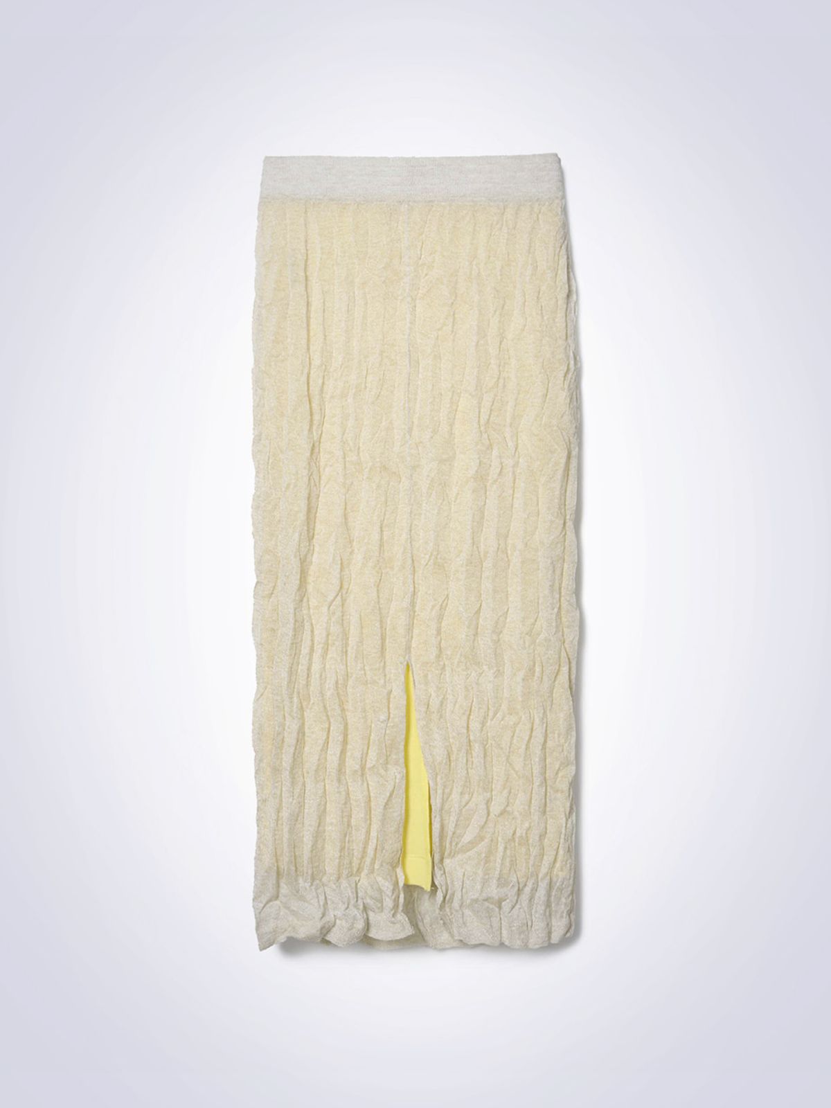하우스공칠이씨(HAUS072C) CREASE LAYERED SKIRT LIGHT BEIGE