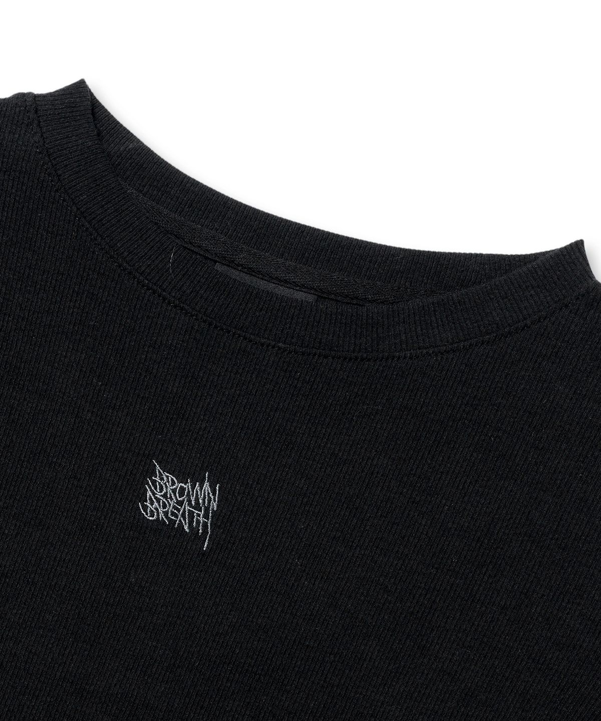 브라운브레스(BROWNBREATH) W SLIM LONGSLEEVE TEE - BLACK