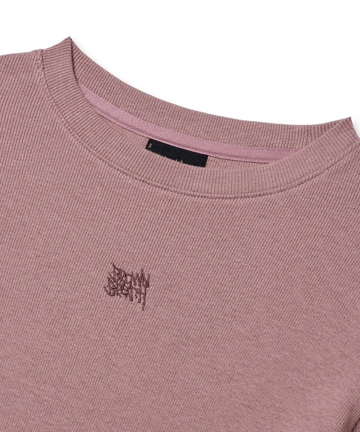 브라운브레스(BROWNBREATH) W SLIM LONGSLEEVE TEE - PINK