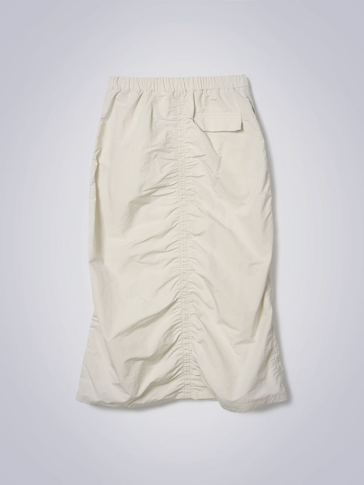 하우스공칠이씨(HAUS072C) LUAN SHIRRING SKIRT LIGHT BEIGE