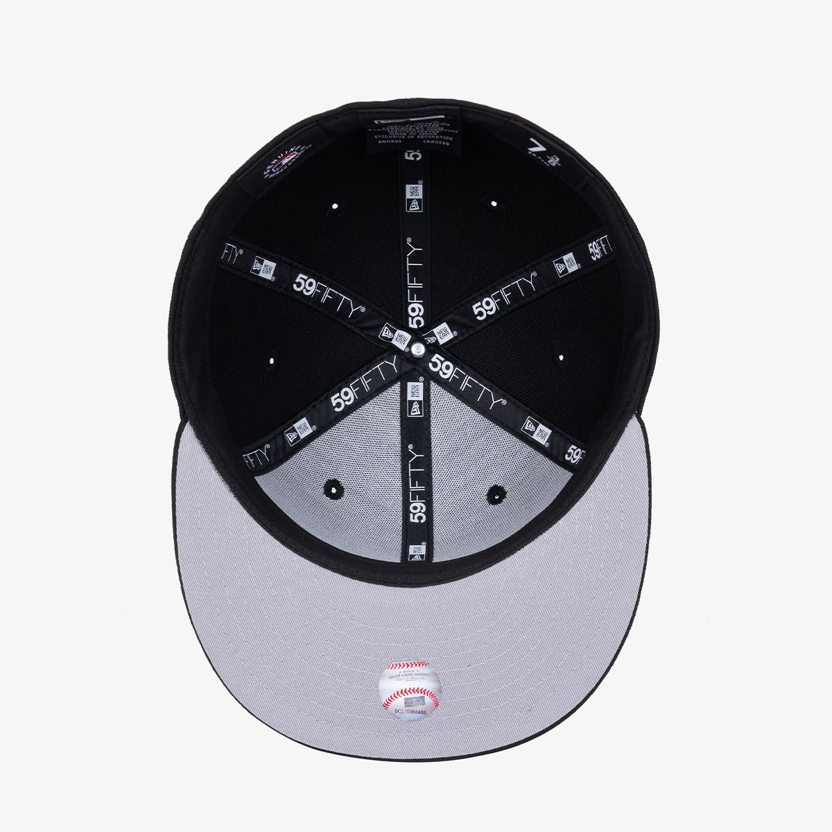 뉴에라(NEW ERA) MLB 뉴욕 양키스 베이직 사이즈캡 블랙/화이트 11591127