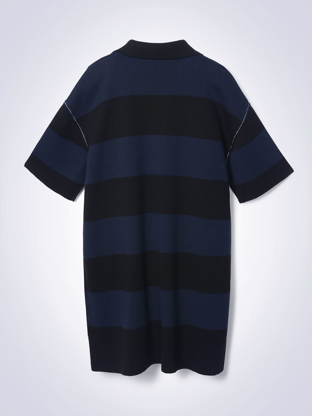 하우스공칠이씨(HAUS072C) STRIPED  H ONE PIECE BLACK