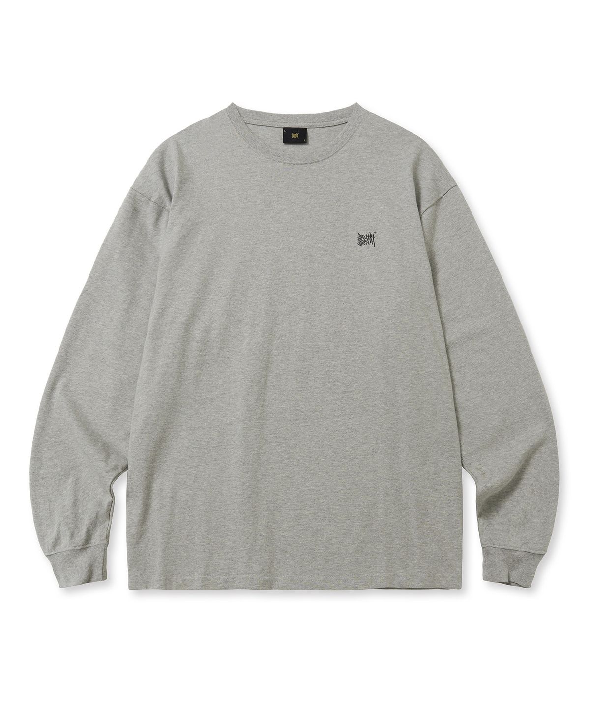 브라운브레스(BROWNBREATH) INSTRUMENTAL TAG LONGSLEEVE - MELANGE GREY