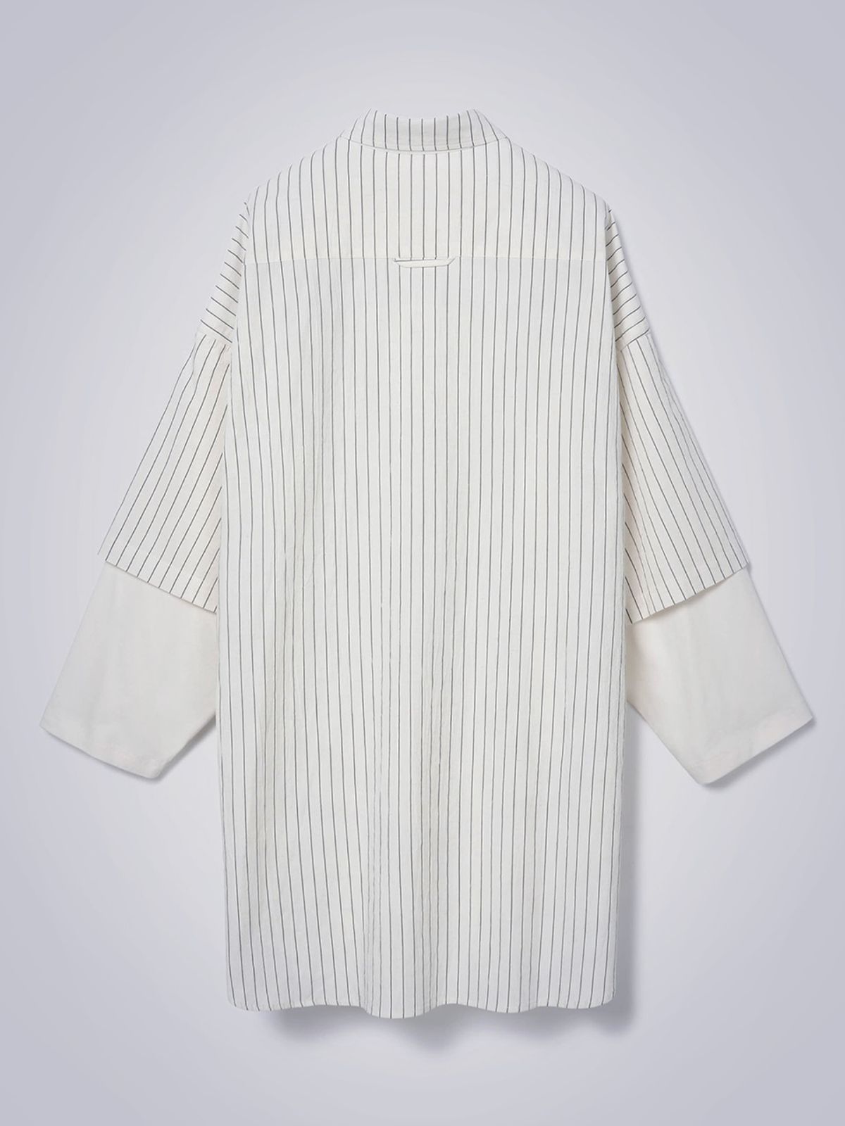 하우스공칠이씨(HAUS072C) UNISEX LAYERED  SHIRTS IVORY