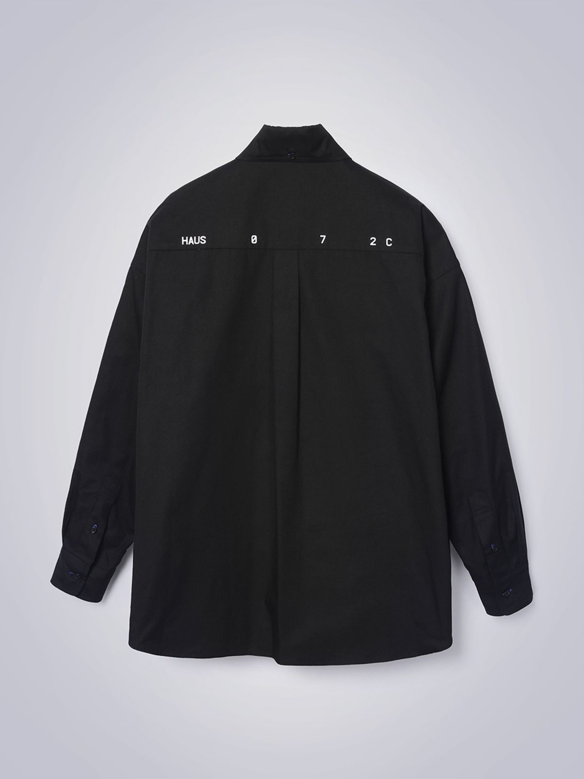 하우스공칠이씨(HAUS072C) UNISEX LOGO SHIRTS BLACK