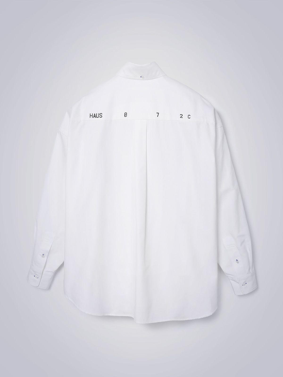 하우스공칠이씨(HAUS072C) UNISEX LOGO SHIRTS WHITE