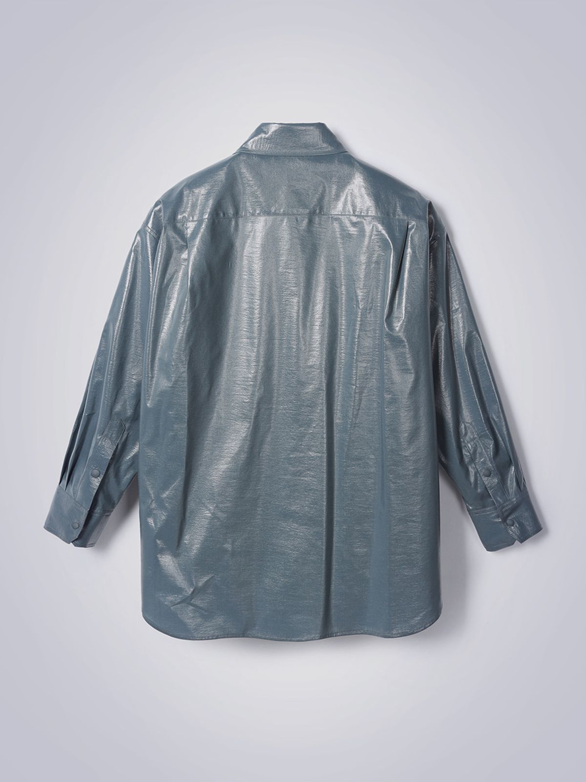 하우스공칠이씨(HAUS072C) OVERSIZE BAKER SHIRT DARK BLUE