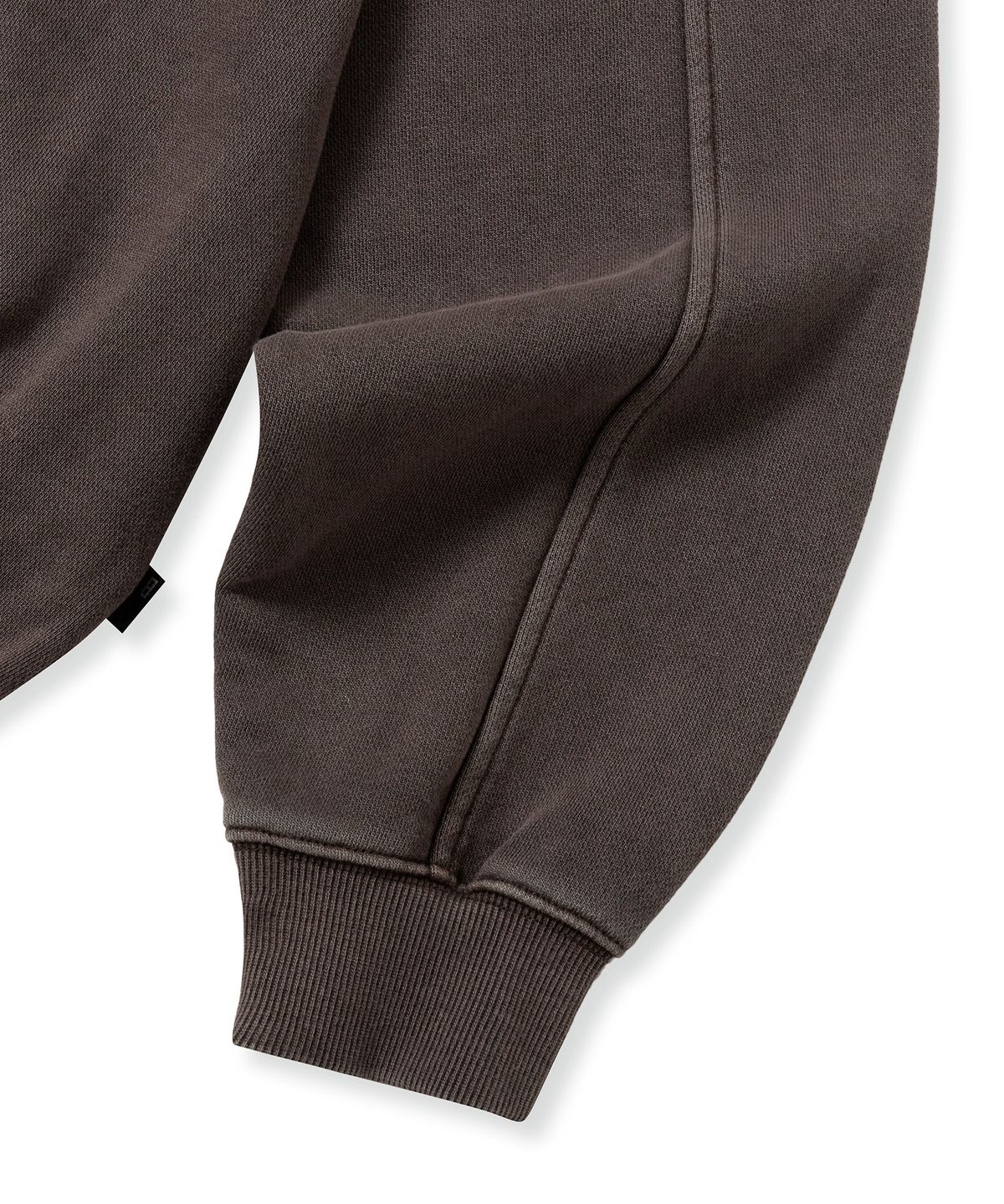 브라운브레스(BROWNBREATH) PIGMENT TAG HOOD ZIP UP - BROWN
