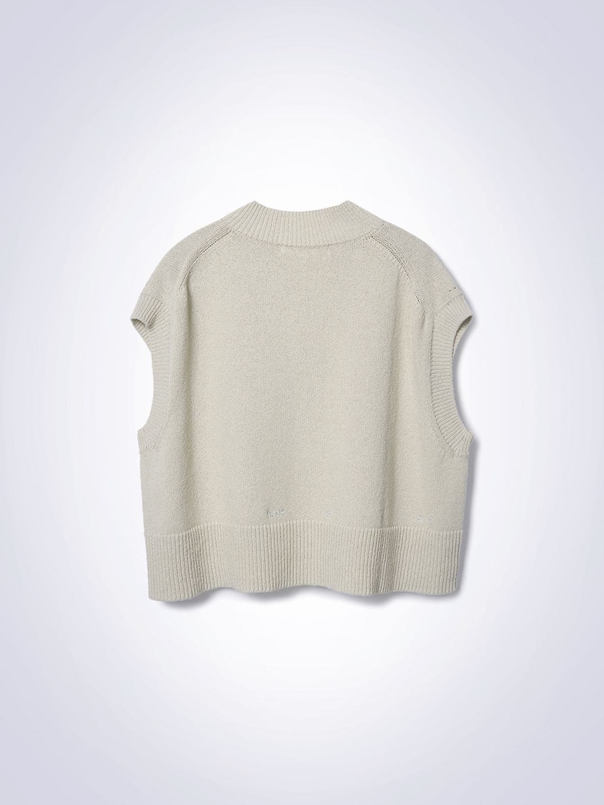 하우스공칠이씨(HAUS072C) LOU LINEN VEST KNIT BEIGE
