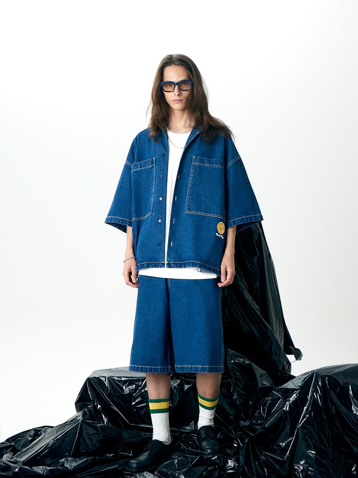 하우스공칠이씨(HAUS072C) WASHING DENIM PANTS BLUE