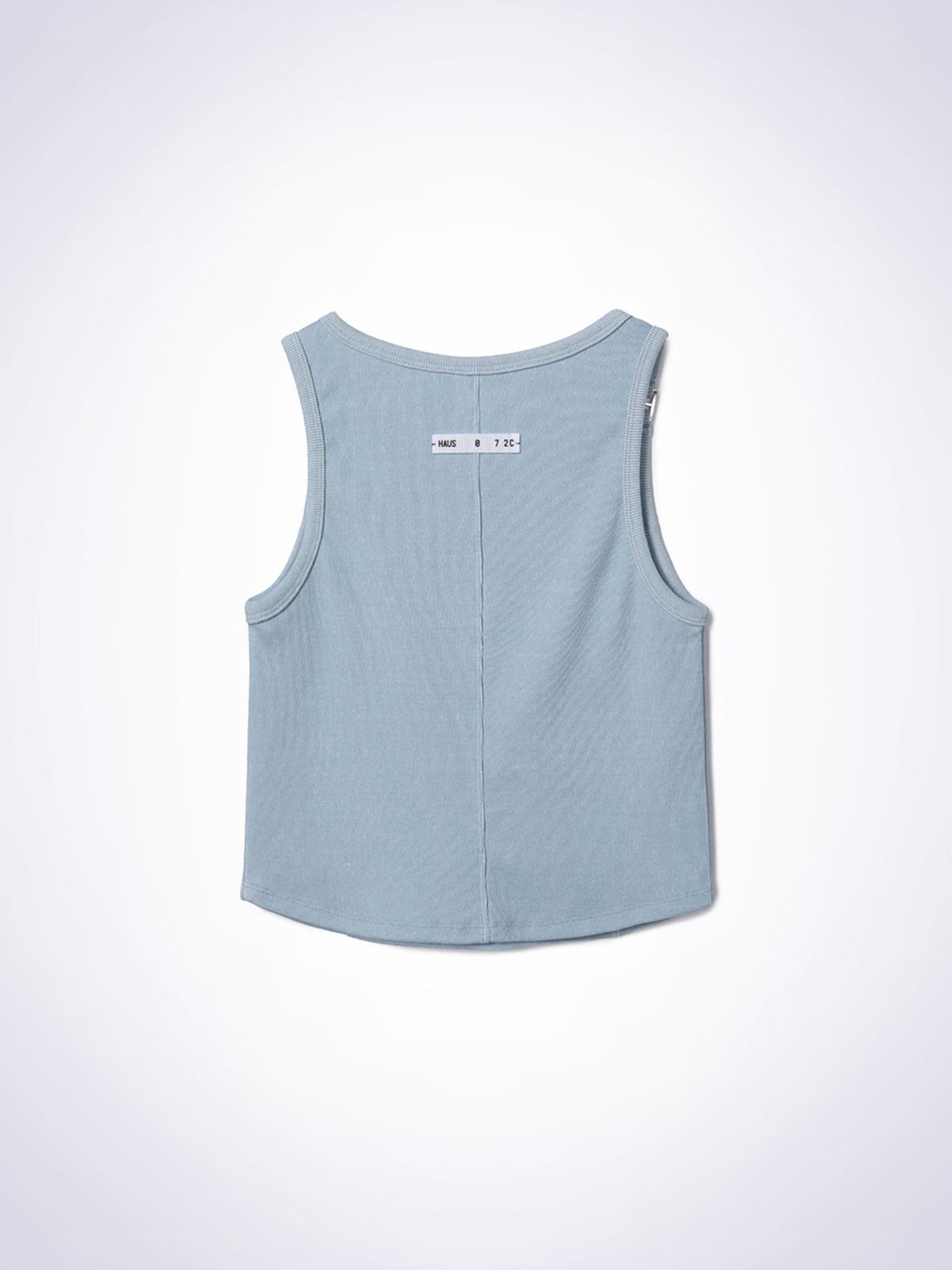 하우스공칠이씨(HAUS072C) BUCKLE SLEEVELESS T-SHIRTS LIGHT BLUE