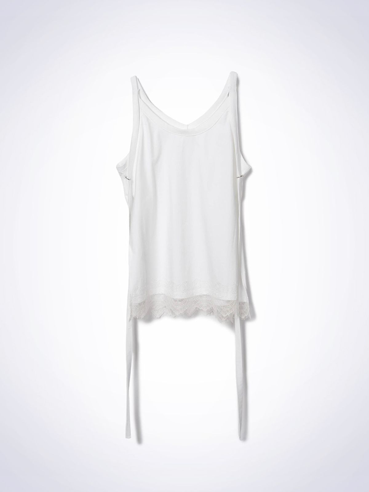 하우스공칠이씨(HAUS072C) LACE LAYERED RING TOP WHITE