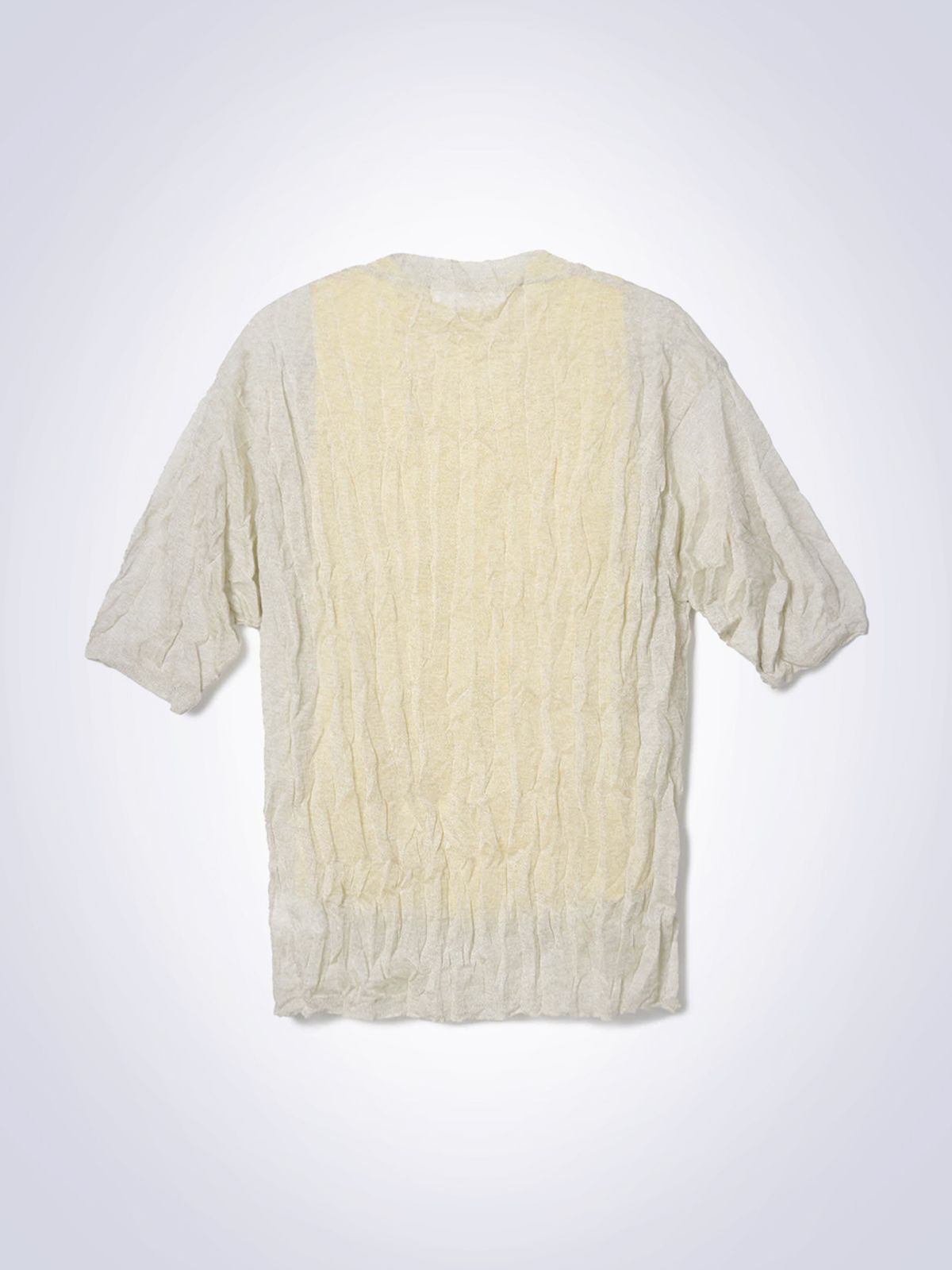 하우스공칠이씨(HAUS072C) CREASE LAYERED KNIT LIGHT BEIGE