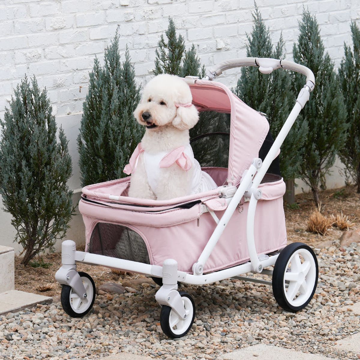 폼포라펫(POMPORAPET) 디럭스 웨건 대형견 유모차 펫웨건 3color