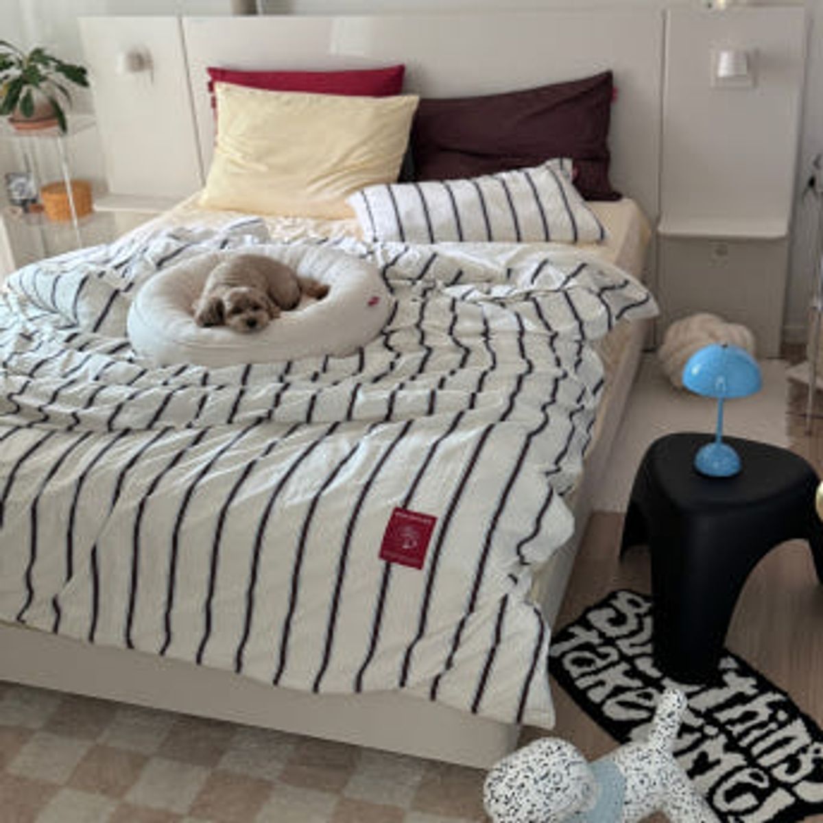 댄스온더플로어(DANCEONTHEFLOOR) Furless Reversible Seamless Duvet 퍼리스 사계절 알러지케어 무봉제 리버시블 차렵이불 4Colors (SS/QK)