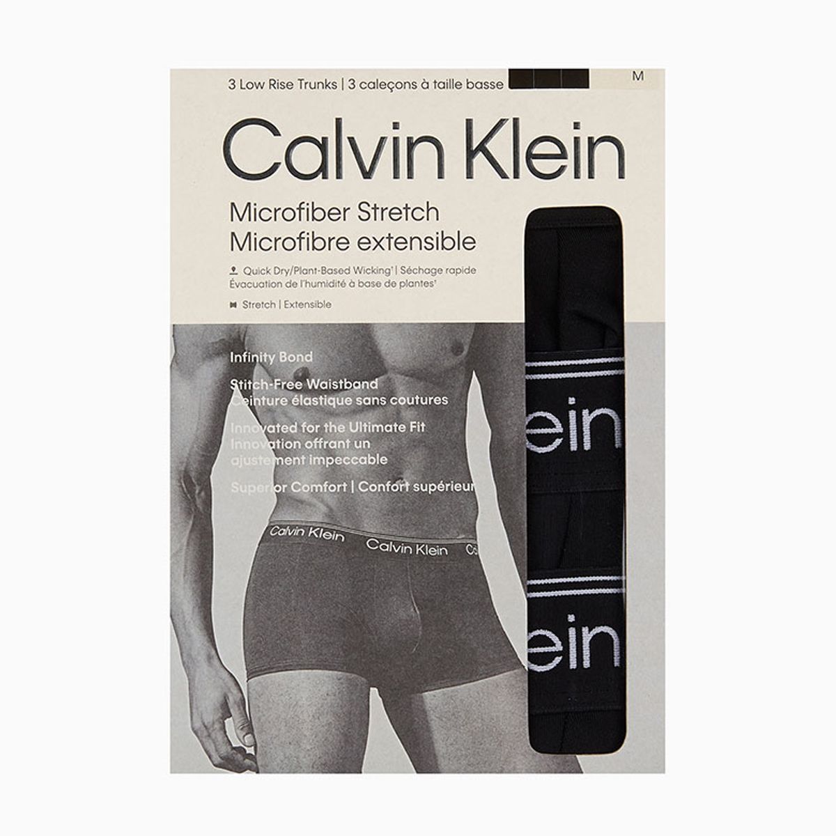 캘빈클라인 언더웨어(CALVIN KLEIN UNDERWEAR) 남성 마이크로 스트레치 3PK 로우 라이즈 트렁크_NB4409UB1