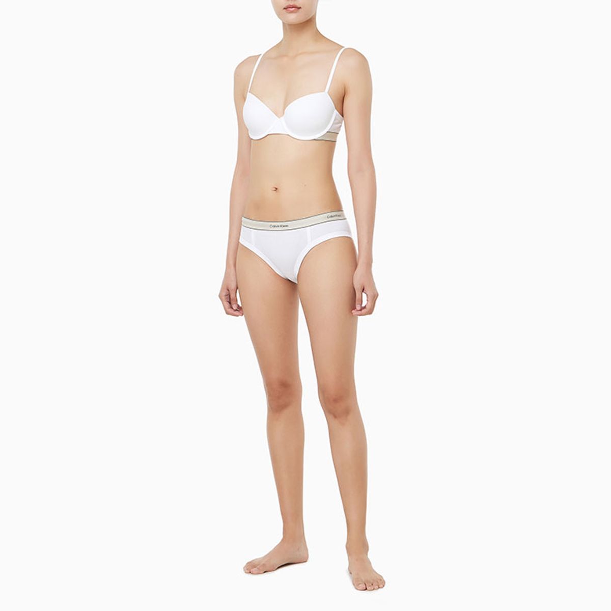 캘빈클라인 언더웨어(CALVIN KLEIN UNDERWEAR) 여성 헤리티지 코튼 업리프트 데미 브라_QF8452100
