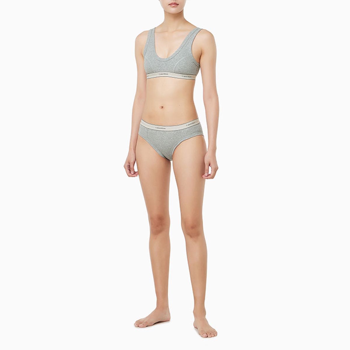 캘빈클라인 언더웨어(CALVIN KLEIN UNDERWEAR) 여성 헤리티지 코튼 AF 트라이앵글 브라렛 (H&E)_QF8594ADP7A