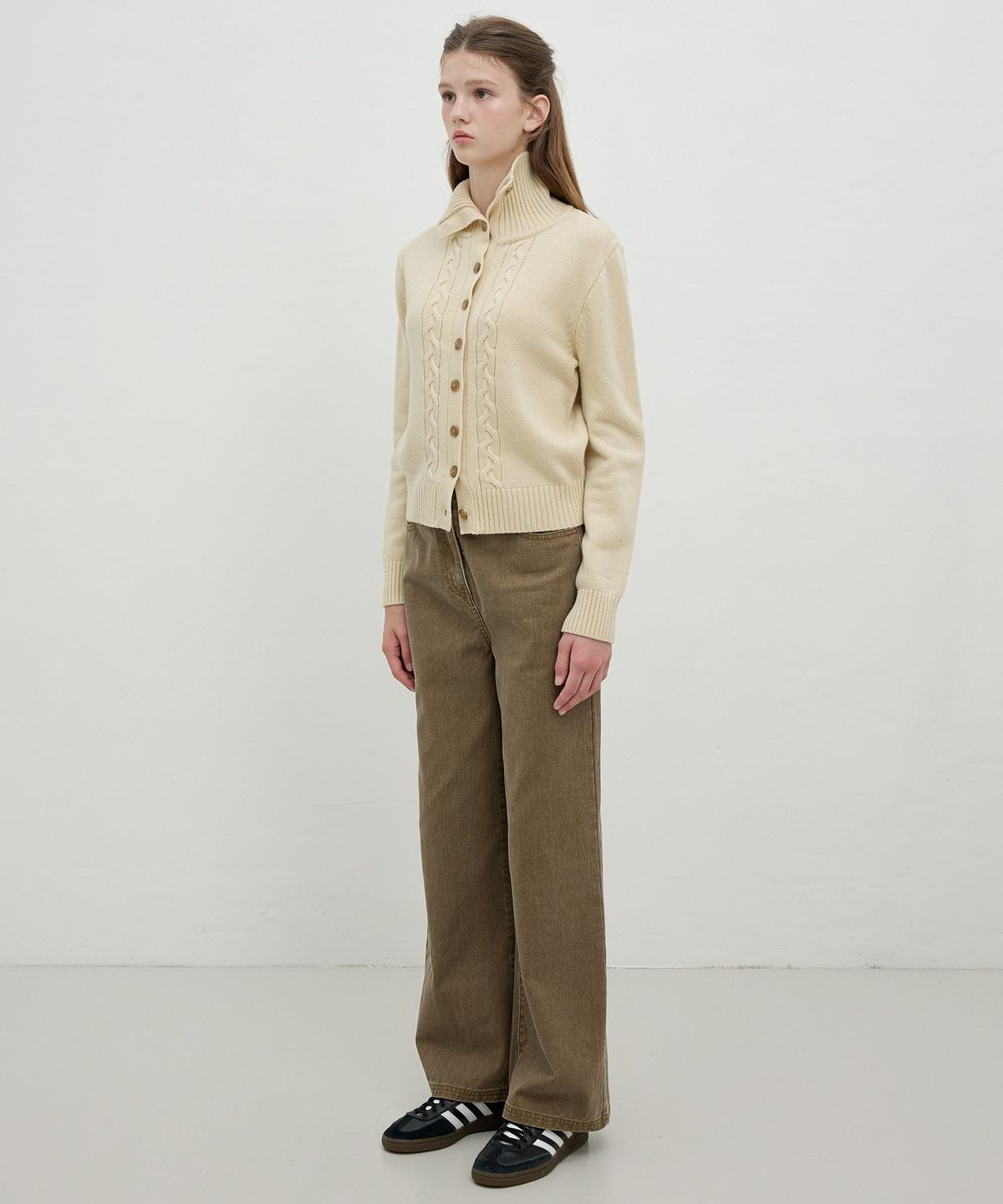 올리브 데 올리브(OLIVE DES OLIVE) 와이드 컬러 데님 팬츠 OJ5AL8320