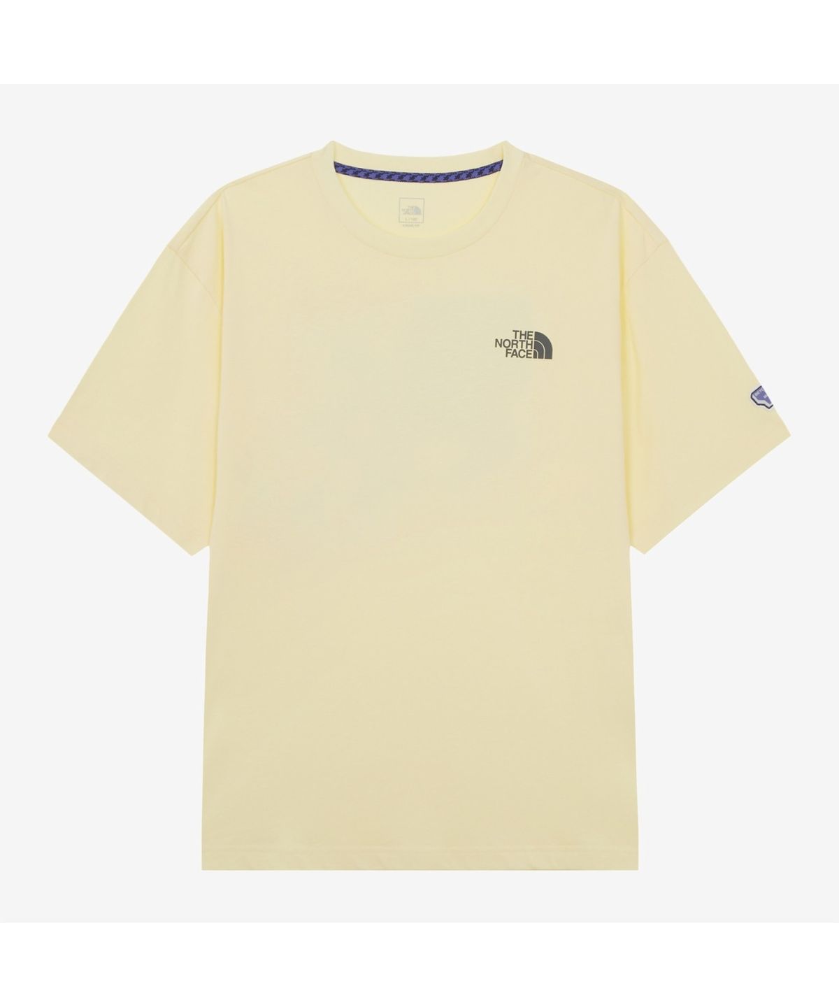 노스페이스(THE NORTH FACE) NT7UR70D 남성 카라비너 반팔 티셔츠 PASTEL_YELLOW