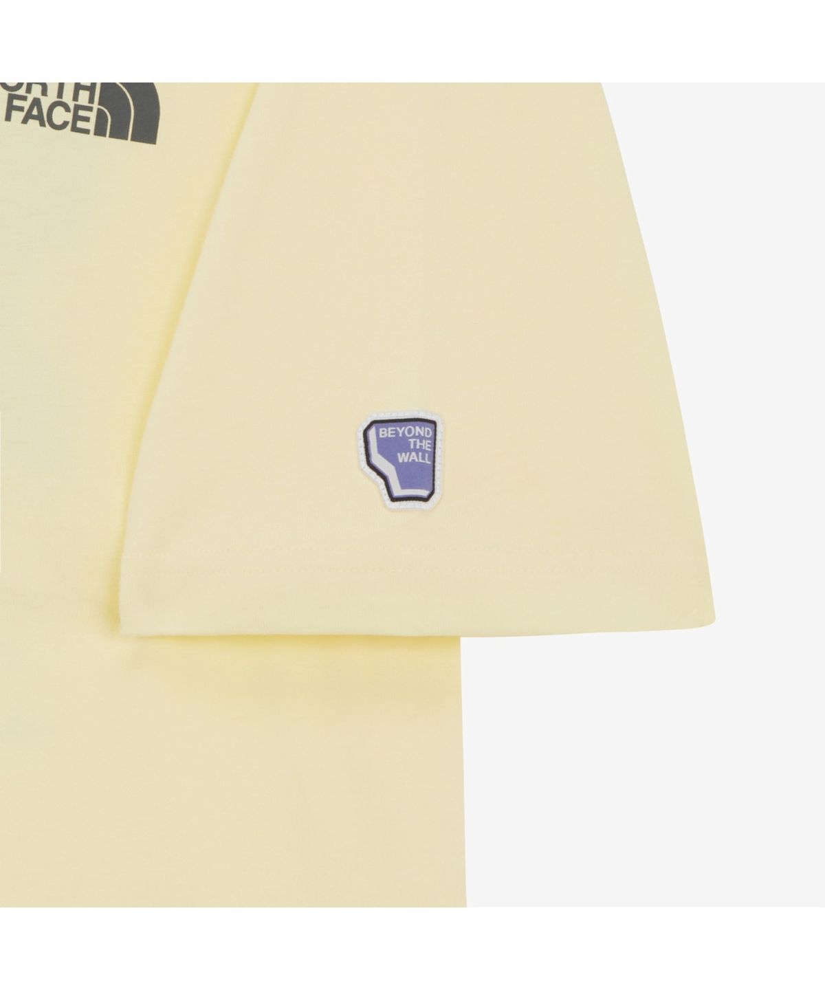 노스페이스(THE NORTH FACE) NT7UR70D 남성 카라비너 반팔 티셔츠 PASTEL_YELLOW