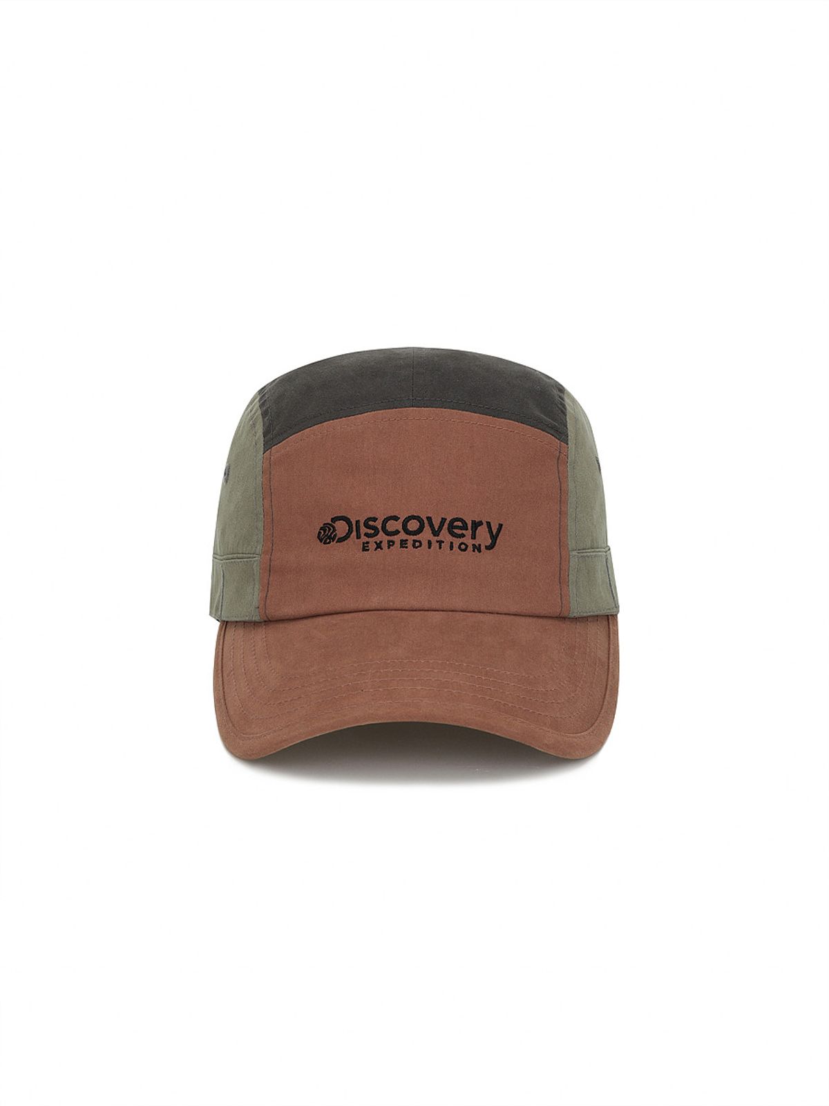 디스커버리 익스페디션(DISCOVERY EXPEDITION) 워싱 코튼 컬러블럭 캠프캡 (D/RED)