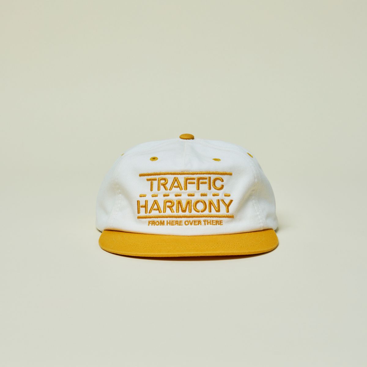 트래픽하모니(TRAFFIC HARMONY) TRAFFIC LANE LOGO TRUCKER HAT_YELLOW