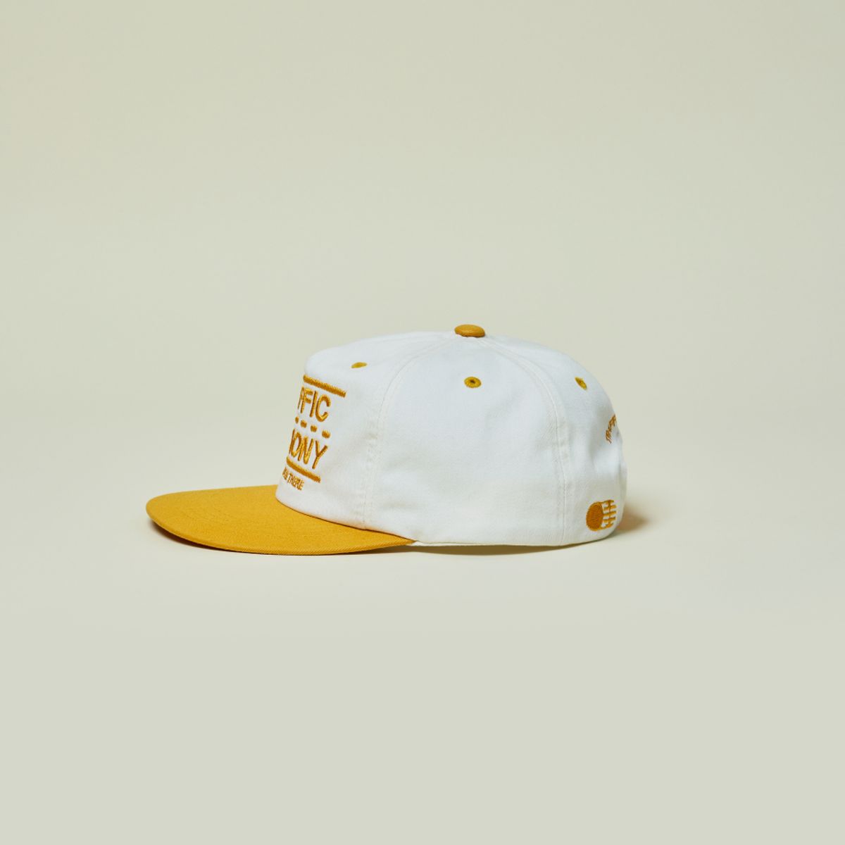 트래픽하모니(TRAFFIC HARMONY) TRAFFIC LANE LOGO TRUCKER HAT_YELLOW