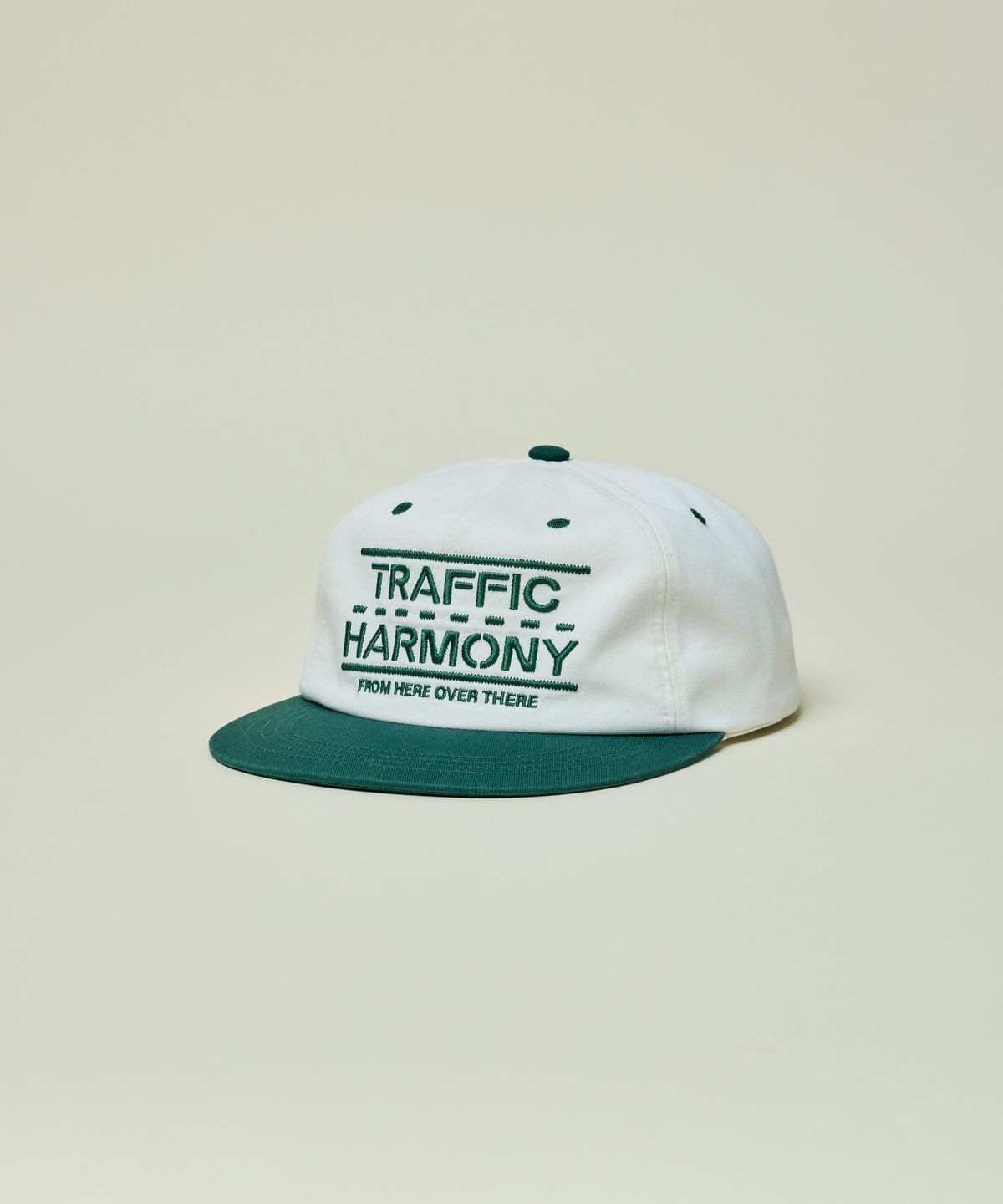 트래픽하모니(TRAFFIC HARMONY) TRAFFIC LANE LOGO TRUCKER HAT_GREEN