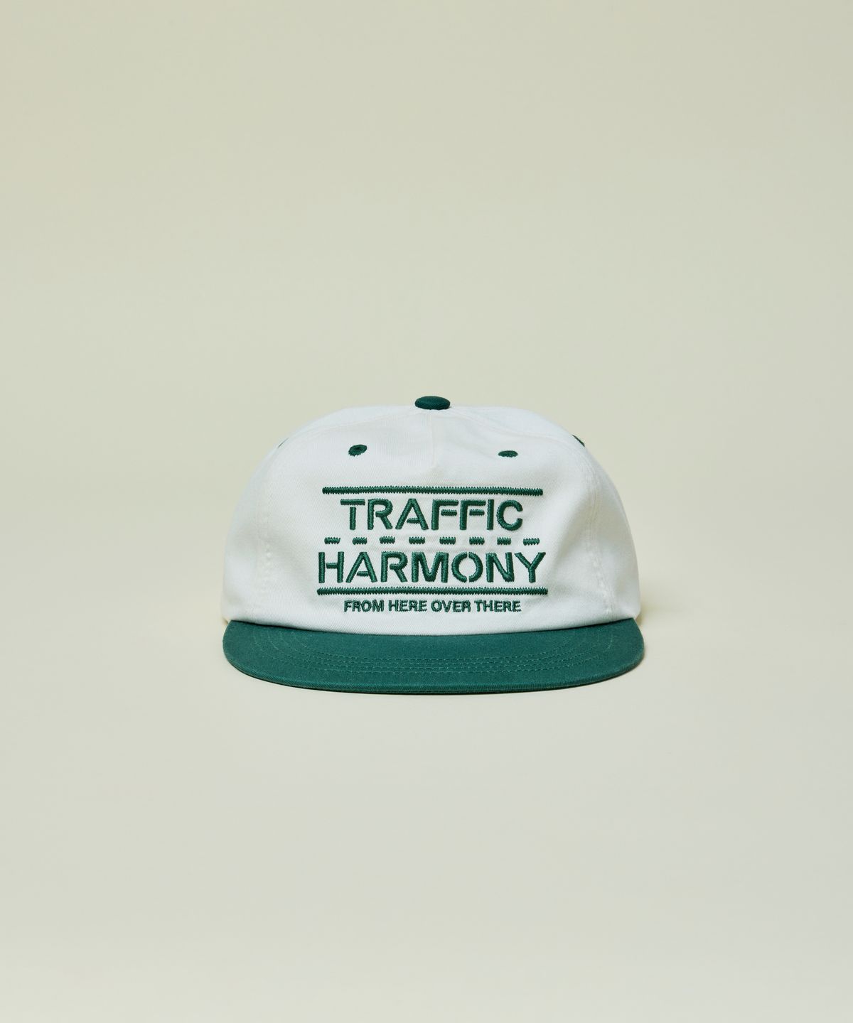 트래픽하모니(TRAFFIC HARMONY) TRAFFIC LANE LOGO TRUCKER HAT_GREEN