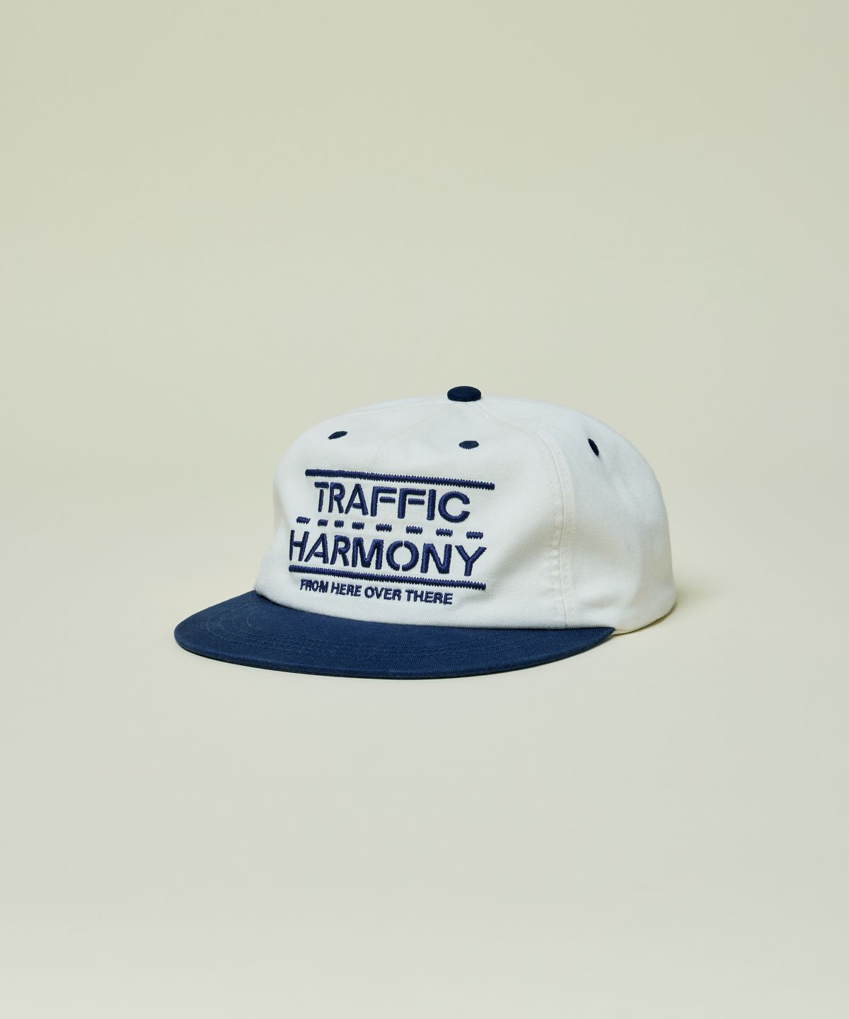 트래픽하모니(TRAFFIC HARMONY) TRAFFIC LANE LOGO TRUCKER HAT_NAVY