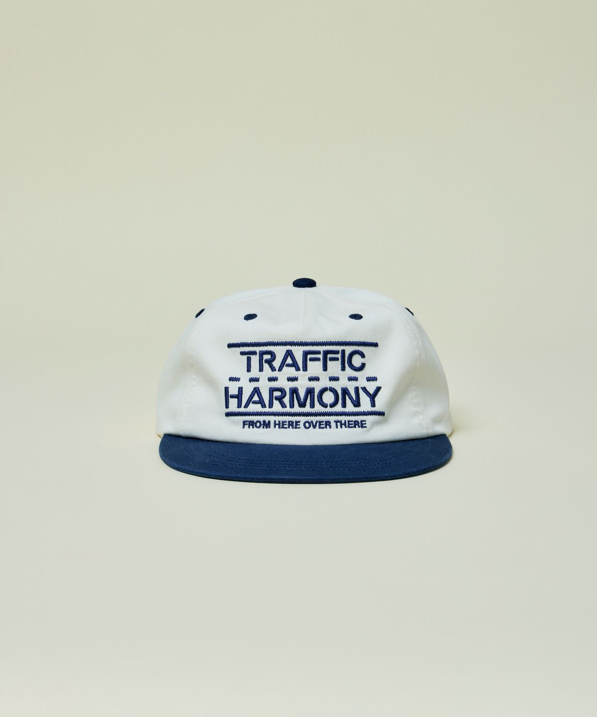 트래픽하모니(TRAFFIC HARMONY) TRAFFIC LANE LOGO TRUCKER HAT_NAVY