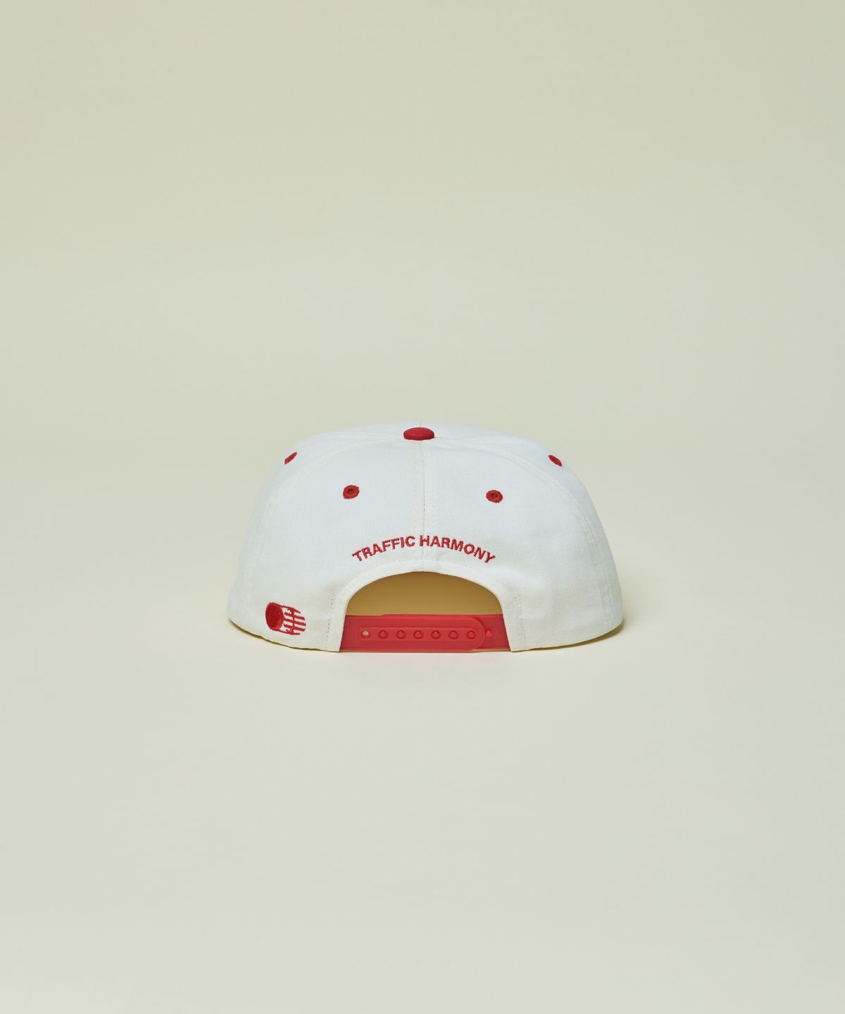 트래픽하모니(TRAFFIC HARMONY) TRAFFIC LANE LOGO TRUCKER HAT_RED