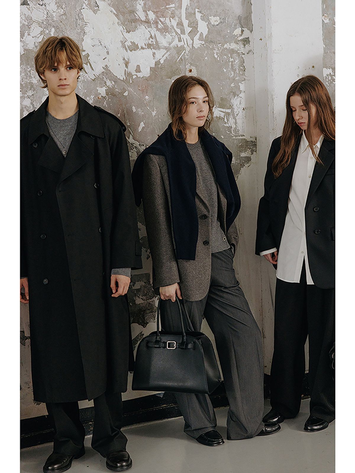 던스트(DUNST) UNISEX VINTAGE TAILORED WOOL BLAZER_UDJA5C101_CHARCOAL GREY
